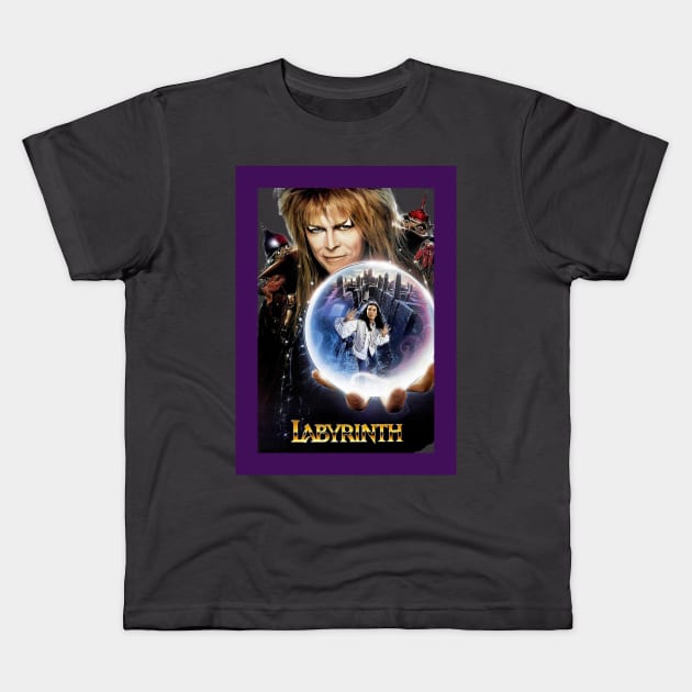 Purple Labyrinth Kids T-Shirt by Specialstace83